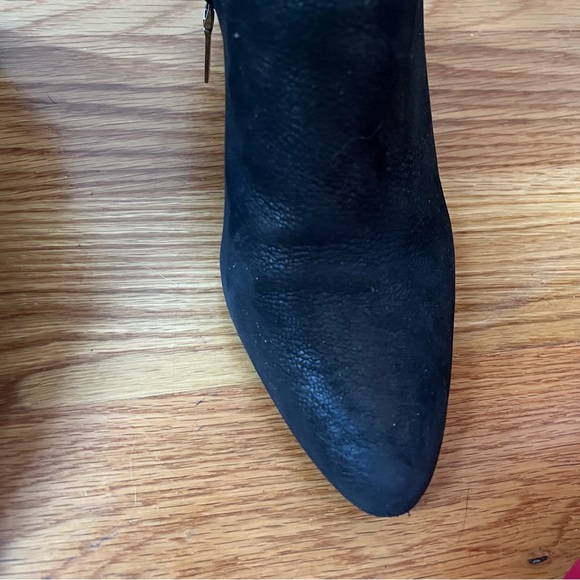 Prada Black Leather Heeled Ankle Boots - Picture 13 of 15